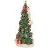 Clayre & Eef 6PR4179 Kerstman met kerstboom LED 15x10x22 cm