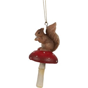 Clayre & Eef 6PR4233 Decoratieve hanger eekhoorn op...