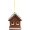 Clayre & Eef 6PR4358 Decoratie hanger huis met LED 8x6x10 cm