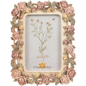 Clayre & Eef 2F1134 Fotolijst bloemmotief 17x2x21 cm...