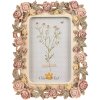 Clayre & Eef 2F1134 Fotolijst bloemmotief 17x2x21 cm 10x15 cm