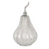 Clayre & Eef 6GL4545 Decoratie Pompoen Ø 17x30 cm Transparant Zilver