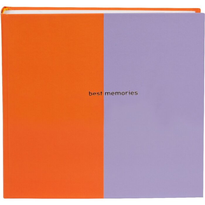 Goldbuch fotoalbum Coloration oranje lila 25x25 cm 60 witte paginas