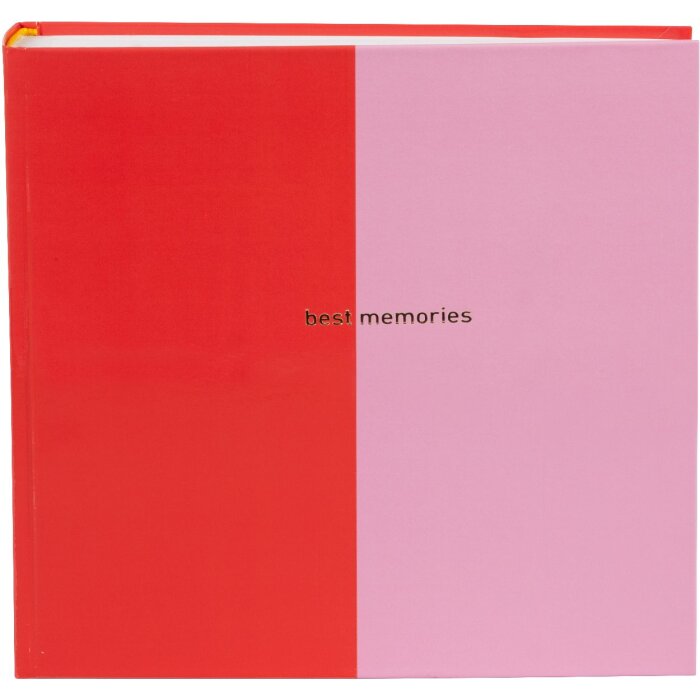 Goldbuch Fotoalbum Coloration Rood Roze 25x25 cm 60 paginas glasvellen