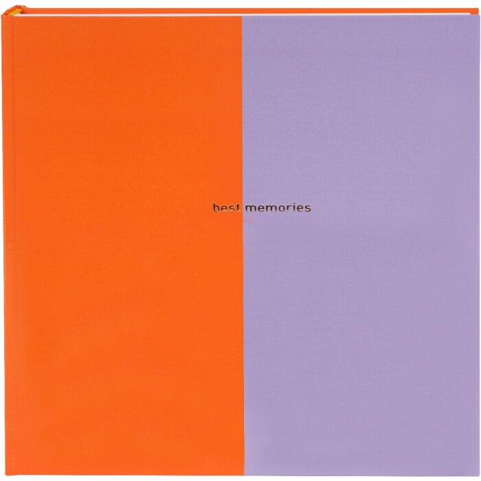 Goldbuch fotoalbum Coloration oranje/lila 30x31 cm 60 paginas kunstpapier