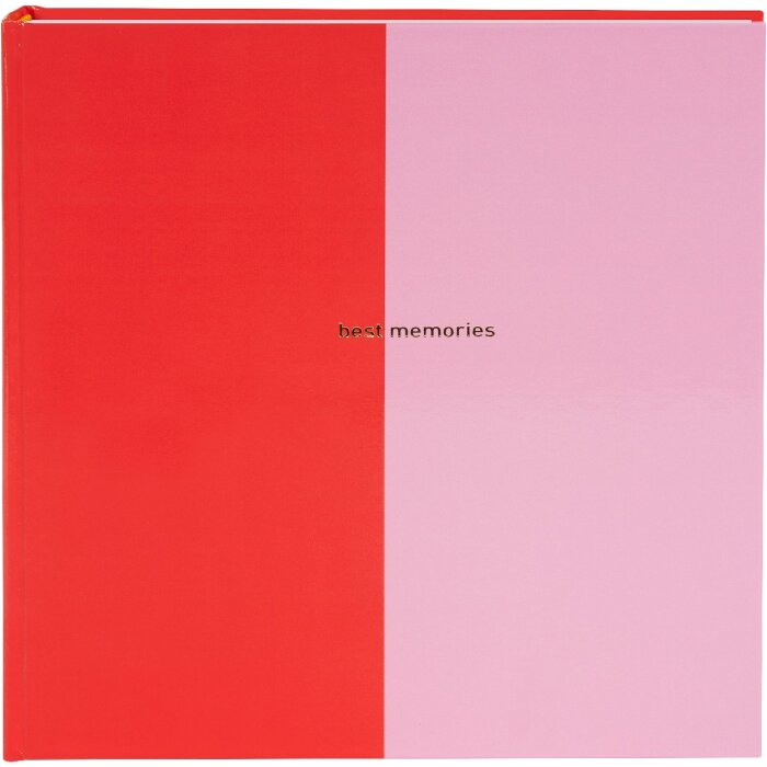 Goldbuch fotoalbum Coloration rood/roze 30x31 cm 60 paginas met glassine