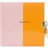 Goldbuch agenda Coloration orange rosé 16x16 cm met slot en goudopdruk