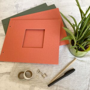 Goldbuch albumhoes Bella Vista zalm 30x25 cm linnen schroefpaal album