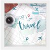 Goldbuch wensvervuller Lets go travel 18x18 cm MDF spaarpot fotolijst