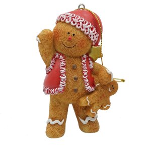 Clayre & Eef 6PR4336 Decoratiehanger Peperkoekman...
