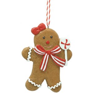 Clayre & Eef 6PR4338 Decoratiehanger Peperkoekman...