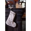 Clayre & Eef GTW203 Kerstkous Beige Bruin Katoen 30x1x40 cm