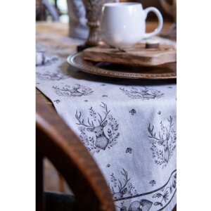 Clayre & Eef GTW29 Stoelkussen met schuimrubber hertenmotief 40x40x4 cm