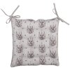 Clayre & Eef GTW29 Stoelkussen met schuimrubber hertenmotief 40x40x4 cm