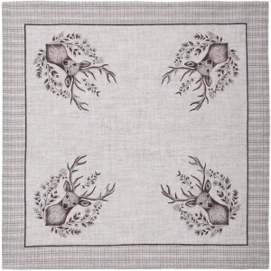 Clayre & Eef GTW43 Servettenset 6-delig 40x40 cm Beige Bruin