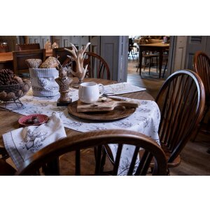 Clayre & Eef GTW43 Servettenset 6-delig 40x40 cm Beige Bruin