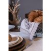 Clayre & Eef GTW43 Servettenset 6-delig 40x40 cm Beige Bruin