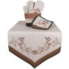 Clayre & Eef LFJ50 Broodmand Ø 15x16 cm Paddestoelpatroon Bruin Beige