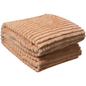 Clayre & Eef KT060.158BE Plaid Beige 180x200 cm