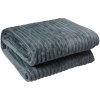 Clayre & Eef KT060.158G Plaid 180x200 cm Donkergrijs