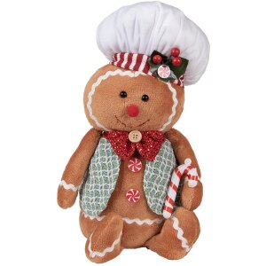 Clayre & Eef 65583 Decoratie peperkoekman 19x14x35 cm