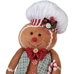 Clayre & Eef 65583 Decoratie peperkoekman 19x14x35 cm