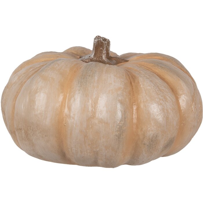 Clayre & Eef 6PR4371 Decoratie Pompoen Beige Ø 22x13 cm
