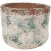 Clayre & Eef 6TE0530L Bloempot Ø 18x15 cm Vintage Groen
