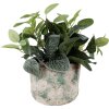 Clayre & Eef 6TE0530L Bloempot Ø 18x15 cm Vintage Groen