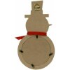Deknudt S66FK2 Kerstdecoratie houten sneeuwpop natuur