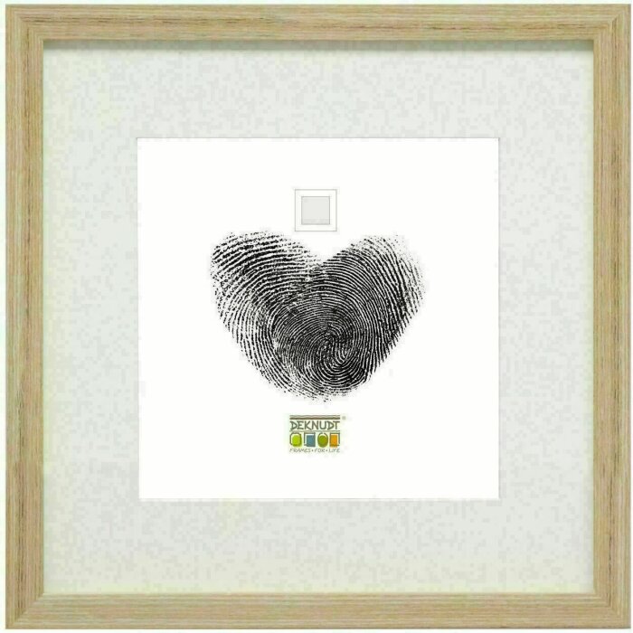 Deknudt S66KH1 fotolijst eiken passe-partout wit natuur 30x30 cm 40x40 cm