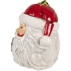 Clayre & Eef 6CE1856 Voorraadpot met deksel 20x17x22 cm Kerstman