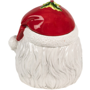 Clayre & Eef 6CE1856 Voorraadpot met deksel 20x17x22 cm Kerstman