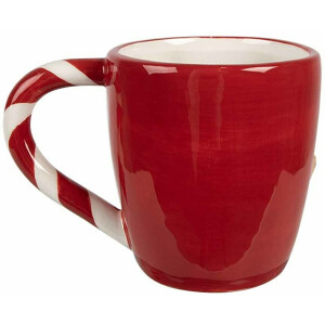 Clayre & Eef 6CEMU0158 Mok Peperkoek Rood-Wit 325ml...