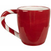 Clayre & Eef 6CEMU0158 Mok Peperkoek Rood-Wit 325ml 14x9x10cm