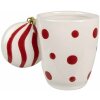 Clayre & Eef 6CEMU0162R Mok met kerstbalhandvat 350 ml