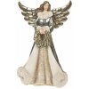 Clayre & Eef 6PR3958GG Engelen decoratief figuur 15x10x24 cm
