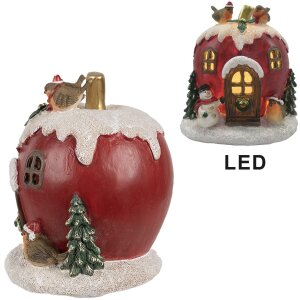 Clayre & Eef 6PR4175 Kerstdecoratie huis met LED...