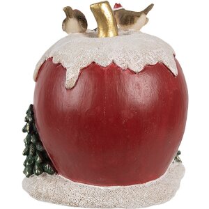 Clayre & Eef 6PR4175 Kerstdecoratie huis met LED verlichting 12x11x13 cm