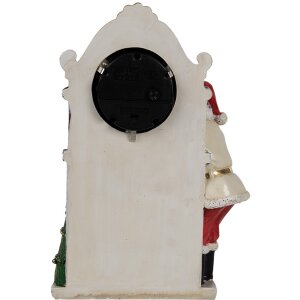 Clayre & Eef 6PR4180 Decoratie Kerstman Klok 15x7x22 cm