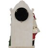 Clayre & Eef 6PR4180 Decoratie Kerstman Klok 15x7x22 cm