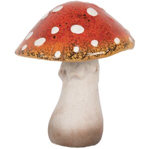 Clayre & Eef 6CE1755 Decoratie Paddenstoel 18x17x21 cm