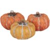 Clayre & Eef 6CE1781 Decoratie Pompoen Set 3 18x7x4 cm