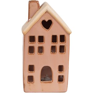 Clayre & Eef 6CE1796 Decoratiehuisje met LED 8x6x15 cm