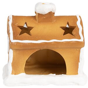 Clayre & Eef 6CE1804 Theelichthouder huis 11x8x10 cm