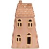 Clayre & Eef 6CE1841 Decoratiehuisje met LED 10x6x16 cm