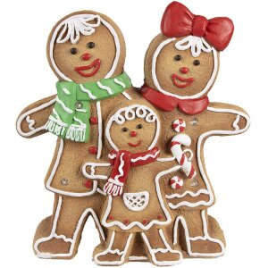 Clayre & Eef 6MG0049 Decoratie peperkoekman met LED...