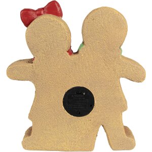 Clayre & Eef 6MG0049 Decoratie peperkoekman met LED 31x10x35 cm