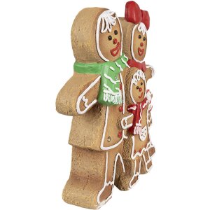 Clayre & Eef 6MG0049 Decoratie peperkoekman met LED 31x10x35 cm