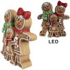 Clayre & Eef 6MG0049 Decoratie peperkoekman met LED 31x10x35 cm